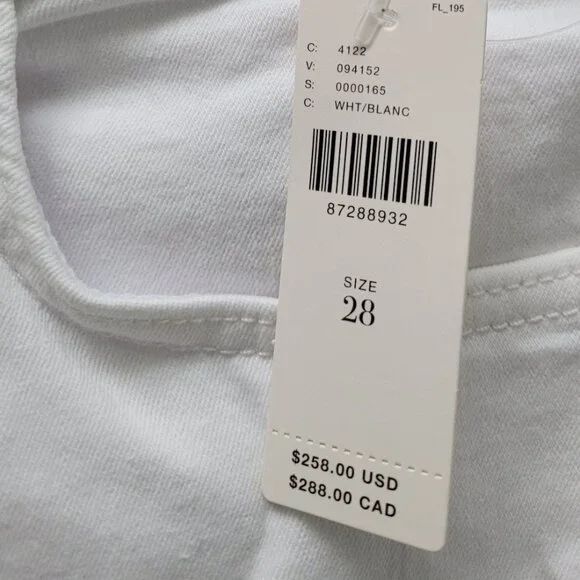 NEW FRAME DENIM Braid Waistband Le Crop Mini Boot Cut Jeans Size 28 - Picture 5 of 7